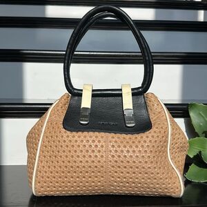 Peter Kent Leather Handbag Designer Statement Bag purse Buenos Aires